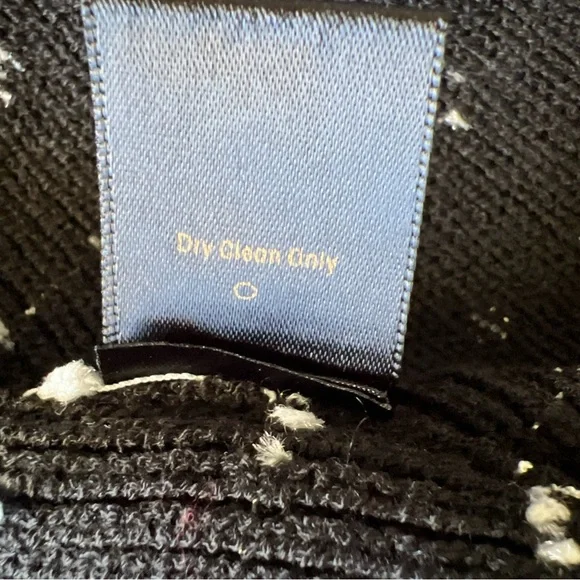 Neiman Marcus M Black White Open Cardigan Sweater - Picture 15 of 15